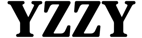 Black 'YZZY' text on a white background